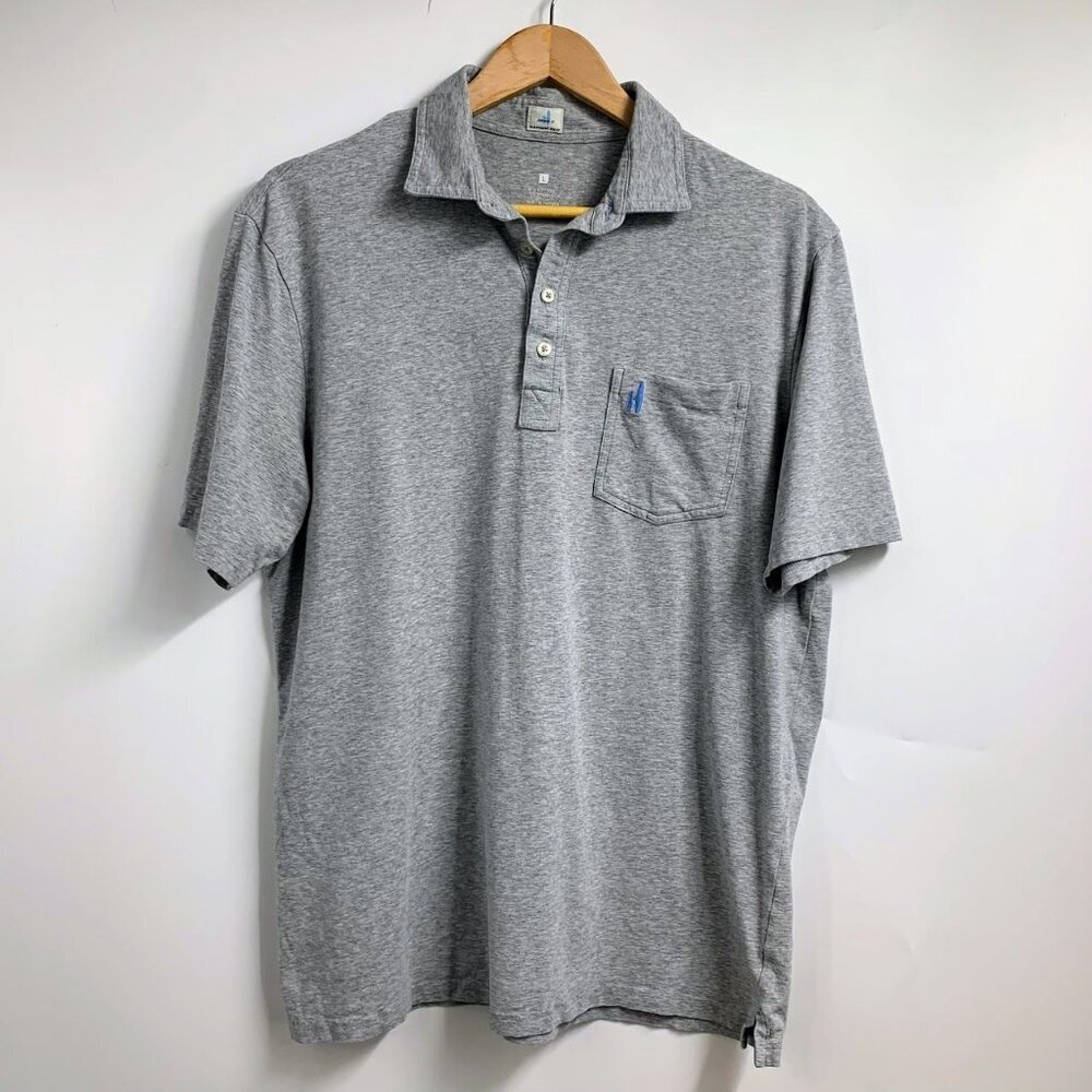 Johnnie-O Men's Hanging Out Cotton Stretch Short‎ Sleeve Classic Polo Shirt SZ L